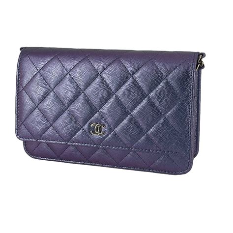 chanel purple patent wallet|CHANEL Patent Calfskin Quilted Wallet On Chain WOC Purple .